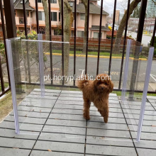 Pet Clear Acrílico Exercício Playpen Fence Cage